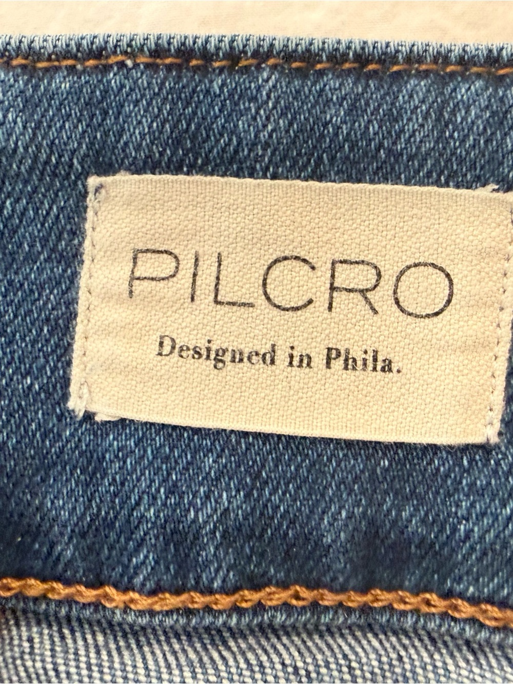 Pilcro Dark Blue Wide-Leg High-Rise Jeans - Picture 3 of 5
